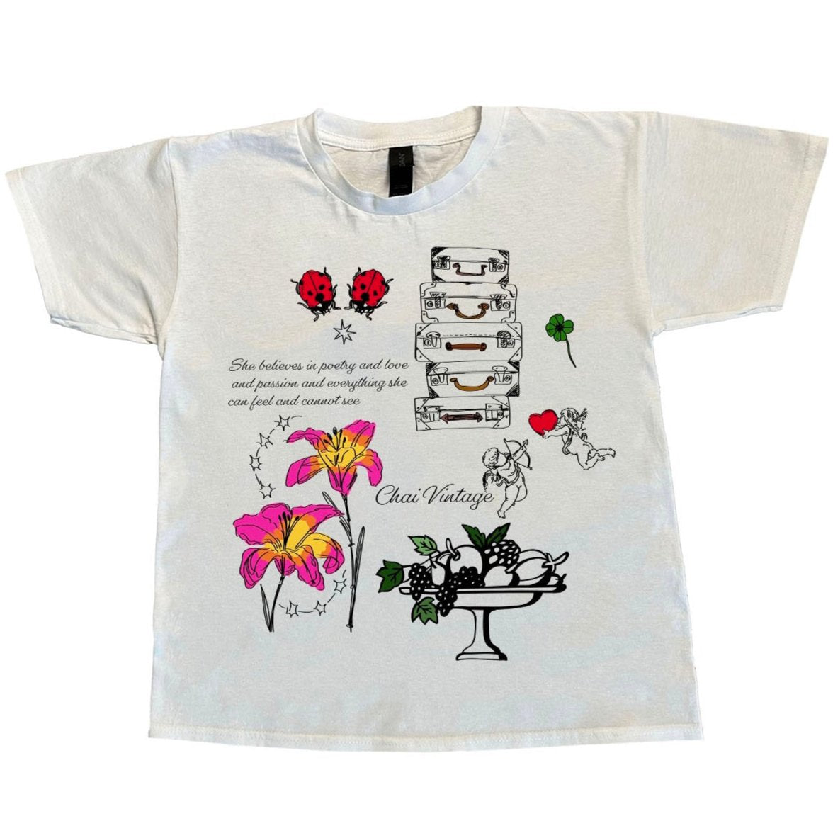 Poetry and Lillies Baby Tee