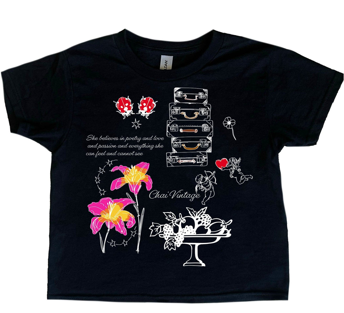 Poetry and Lillies Baby Tee